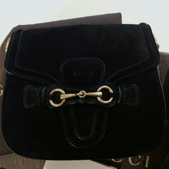 ❌SOLD❌❣️GUCCI Lady Web❣️Leather Suede Bag - Picture 2 of 8